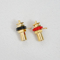 Gold-Plated Oxygen-Free Copper CMC 807 RCA Phono Socket, Made in Taiwan – Direct Replace for CMC 816
