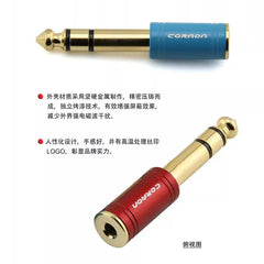 6.5/6 3.5 female hole, headphone adapter plug, microphone adapter plug, two-channel stereo