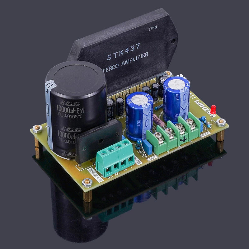 STK437 amplifier board – classic single-ended OTL circuit, STK sweet-sounding thick-film, DIY finished board