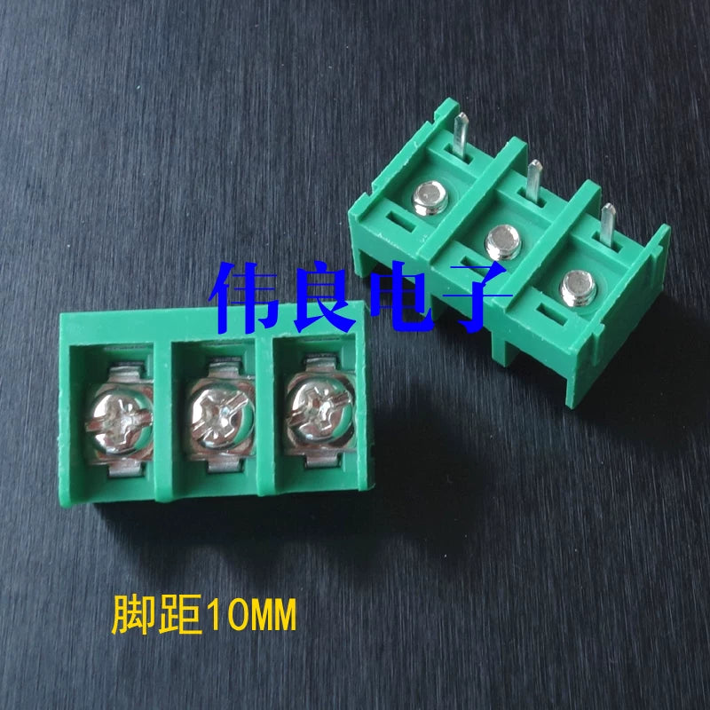 3-Position socket (large) terminal block, pin distance 10MM