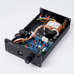 Refer to the famous HA5000 circuit, pure class A earphone amplifier, FET high power output