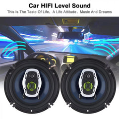 6-Inch Car Audio Speaker Set – Coaxial, Tweeter, and Amplifier Included – Factory Direct for Head Unit & Subwoofer Modification