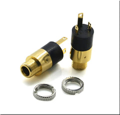 3.5MM panel mounted earphone socket, panel mounted socket, earphone jack DIY audio socket