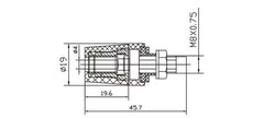 Large Gold-Plated Pure Copper Amplifier Output Binding Post – Crystal Anti-Oxidation Speaker Terminal, Genuine Materials