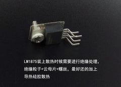 CG version LM1875 – lower distortion, more pleasant-sounding version – finished amplifier board and DIY kit