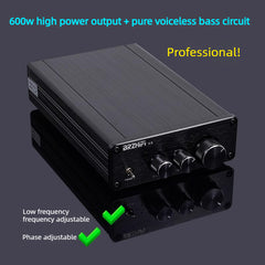 BRZHIFI   TPA3255 600W High Power Digital Subwoofer Amplifier Board – Finished, Adjustable Low-Frequency Response