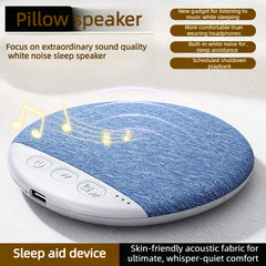 Sleep sound device, Bluetooth speaker, and noise-free speaker for scheduled sleep, placed beside, on, and under the pillow
