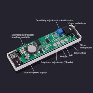 ‌led audio spectrum display, voice activated ambient light, music spectrum led for gaming room, car audio sync light‌