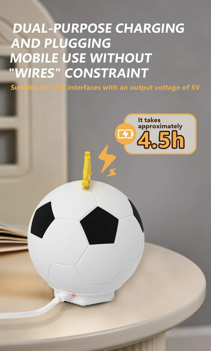touch controlled football night light bluetooth speaker
