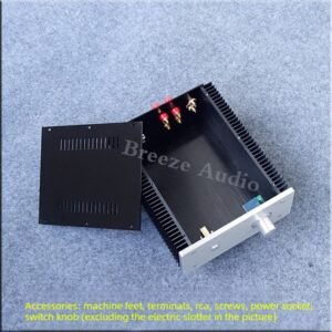 original design, precision crafted power amplifier chassis with level meter, bz a15/a35/a65 (class a heat dissipation)