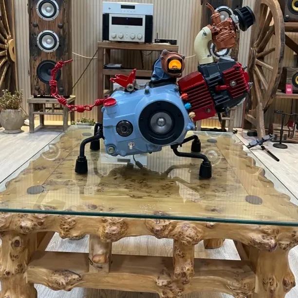 ustom Industrial Art Speaker - Handcrafted from Vintage Engine | Unique Audio Sculpture 发动机创意音箱,定制音箱,蓝牙音箱,重金属音箱