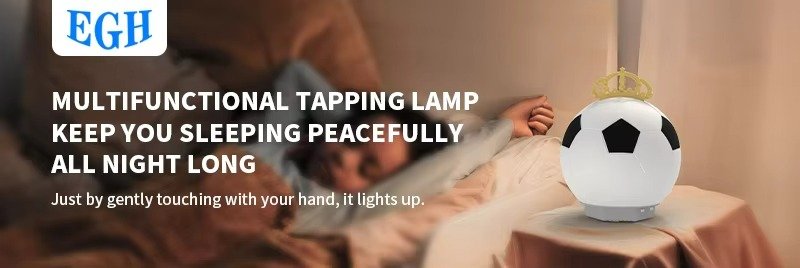 touch controlled football night light bluetooth speaker