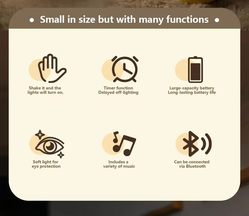 touch controlled football night light bluetooth speaker