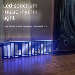 Home led audio spectrum display, voice activated ambient light, music spectrum led for gaming room, car audio sync light