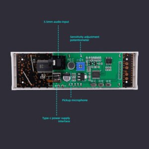 ‌led audio spectrum display, voice activated ambient light, music spectrum led for gaming room, car audio sync light‌