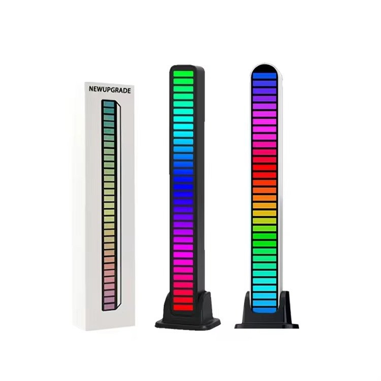 rgb sound pickup rhythm light, rechargeable, sound controlled led, music synchronized light, car sound pickup light, rhythm light