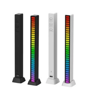 rgb voice activated music rhythm lights, led ambient lights, computer car light emitting sound pickup lights