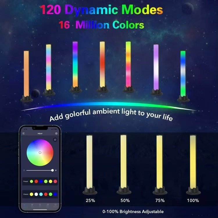 rgb ic light strip, music rhythm light, tv ambient backlight, intelligent led light strip rgb ic light strip, music rhythm light, tv ambient backlight, intelligent led light strip