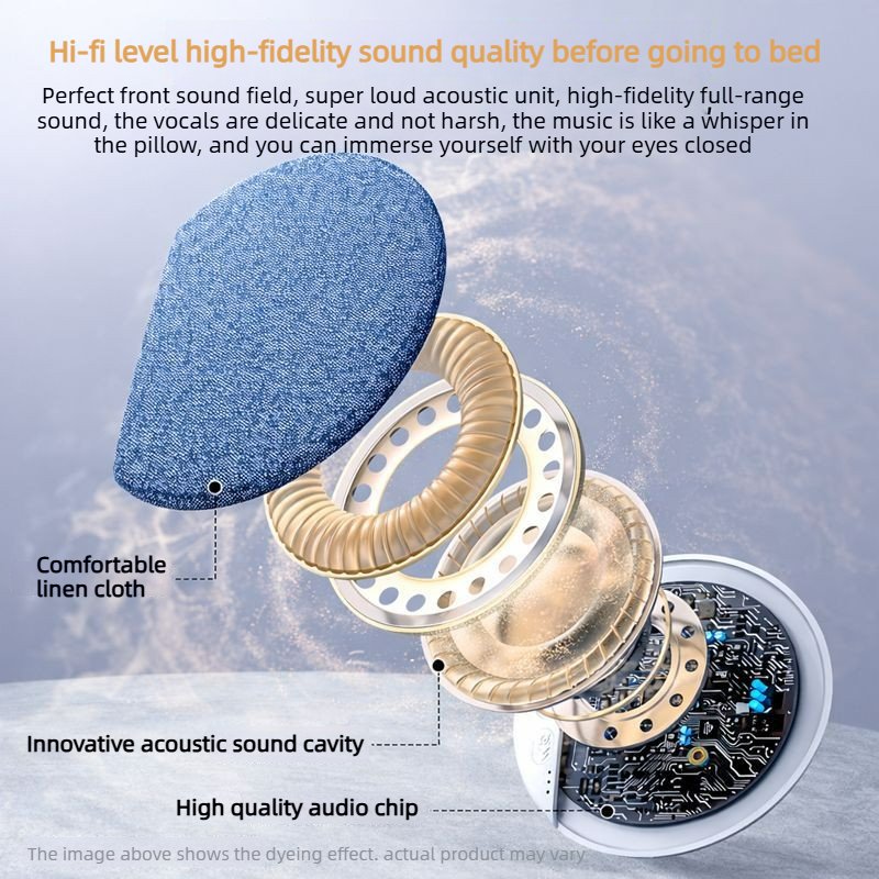 Sleep sound device, Bluetooth speaker, and noise-free speaker for scheduled sleep, placed beside, on, and under the pillow sleep sound device, bluetooth speaker, and noise free speaker for scheduled sleep, placed beside, on, and under the pillow