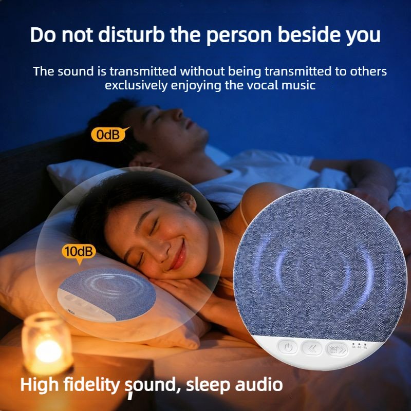 Sleep sound device, Bluetooth speaker, and noise-free speaker for scheduled sleep, placed beside, on, and under the pillow sleep sound device, bluetooth speaker, and noise free speaker for scheduled sleep, placed beside, on, and under the pillow